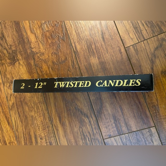 Vintage Gold Twisted Candles 12” NEW Kurt Adler Wedding Celebration Party - Picture 5 of 5
